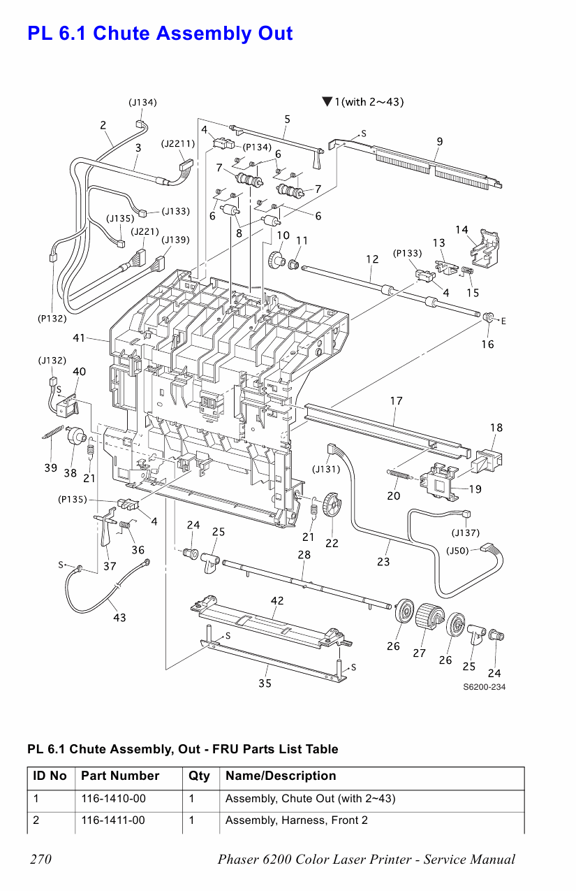 Xerox Phaser 6200 Parts List and Service Manual-5